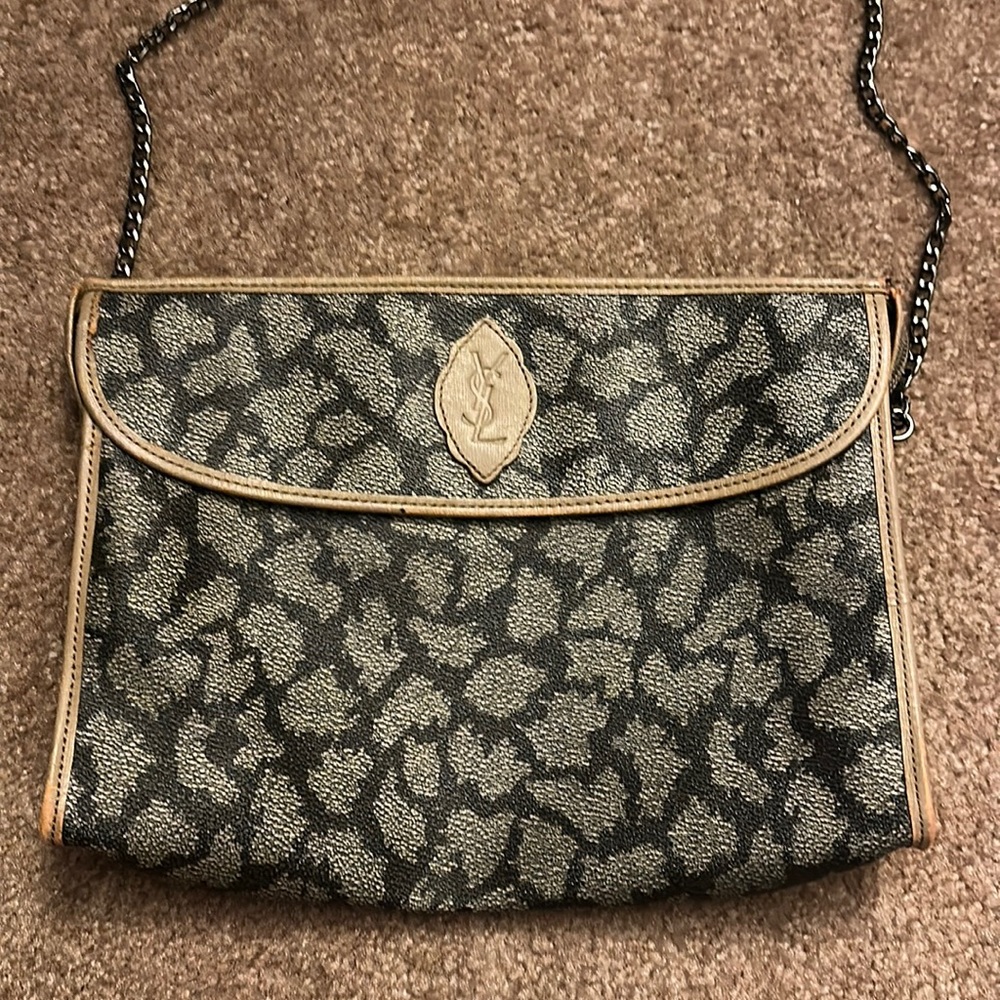 Preloved YSL Vintage giraffe print bag
